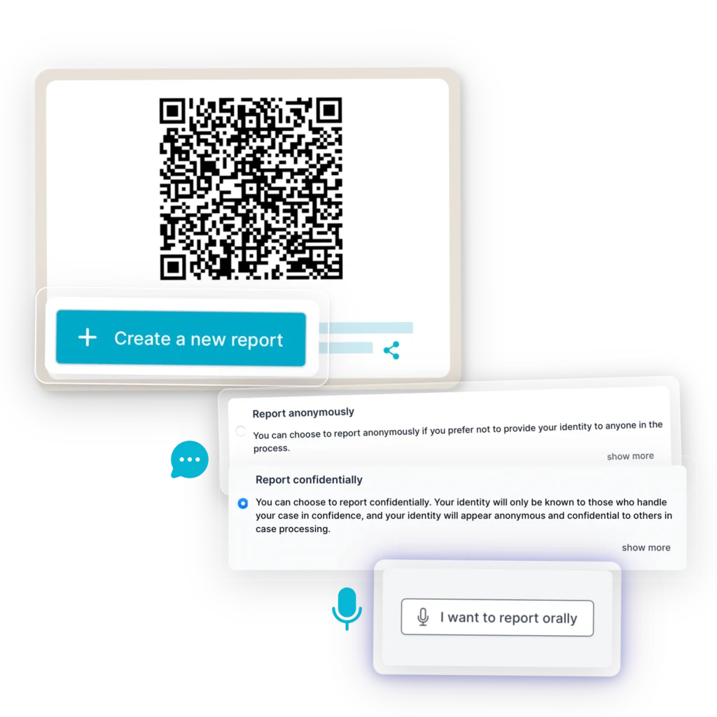 how to make a reprt on magnetic snow whistleblower software using qr code